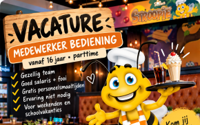 Part-time medewerker bediening.