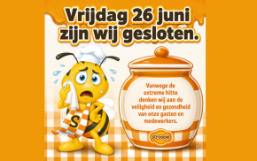 Vrijdag 26 juni gesloten