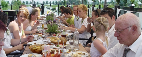 De Strooppot lunch op terras